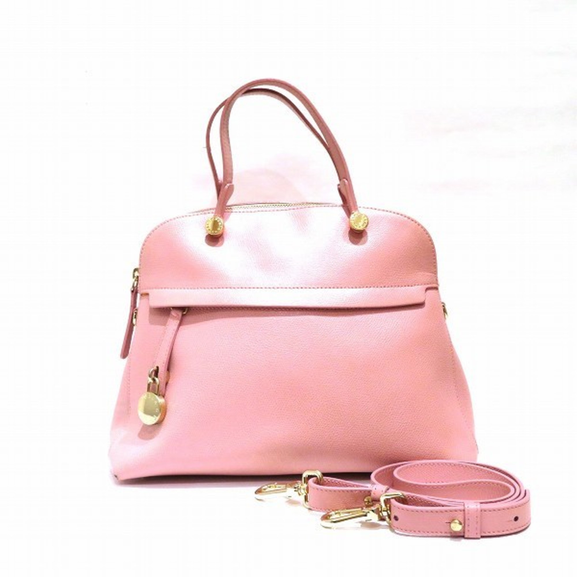 Furla Pink 2way Bag Handbag Shoulder Ladies